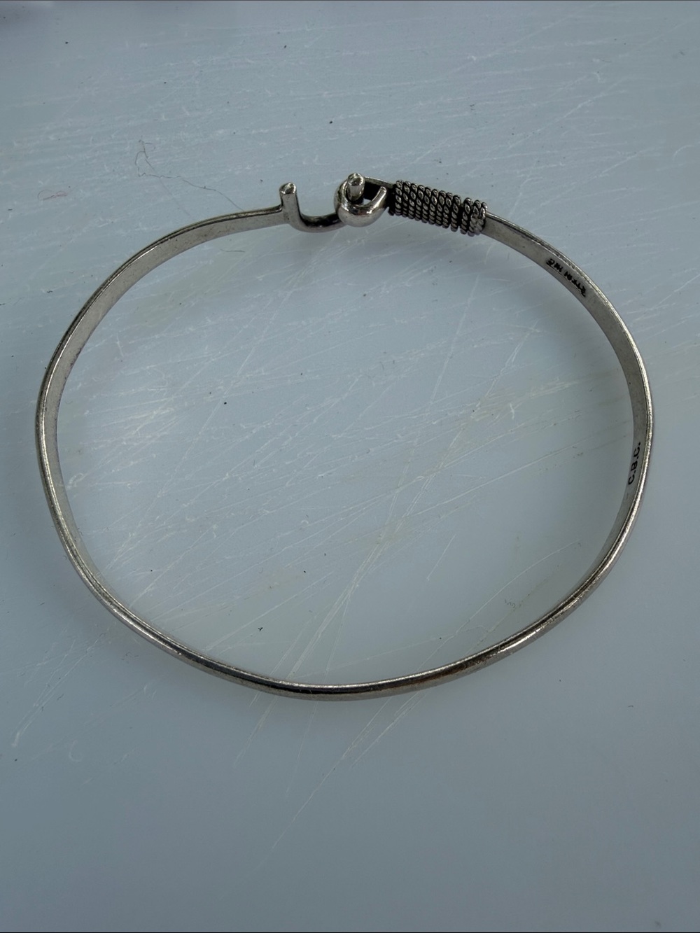 Sterling Bracelet “U” Hook & Eye Clasp - Picture 2 of 9